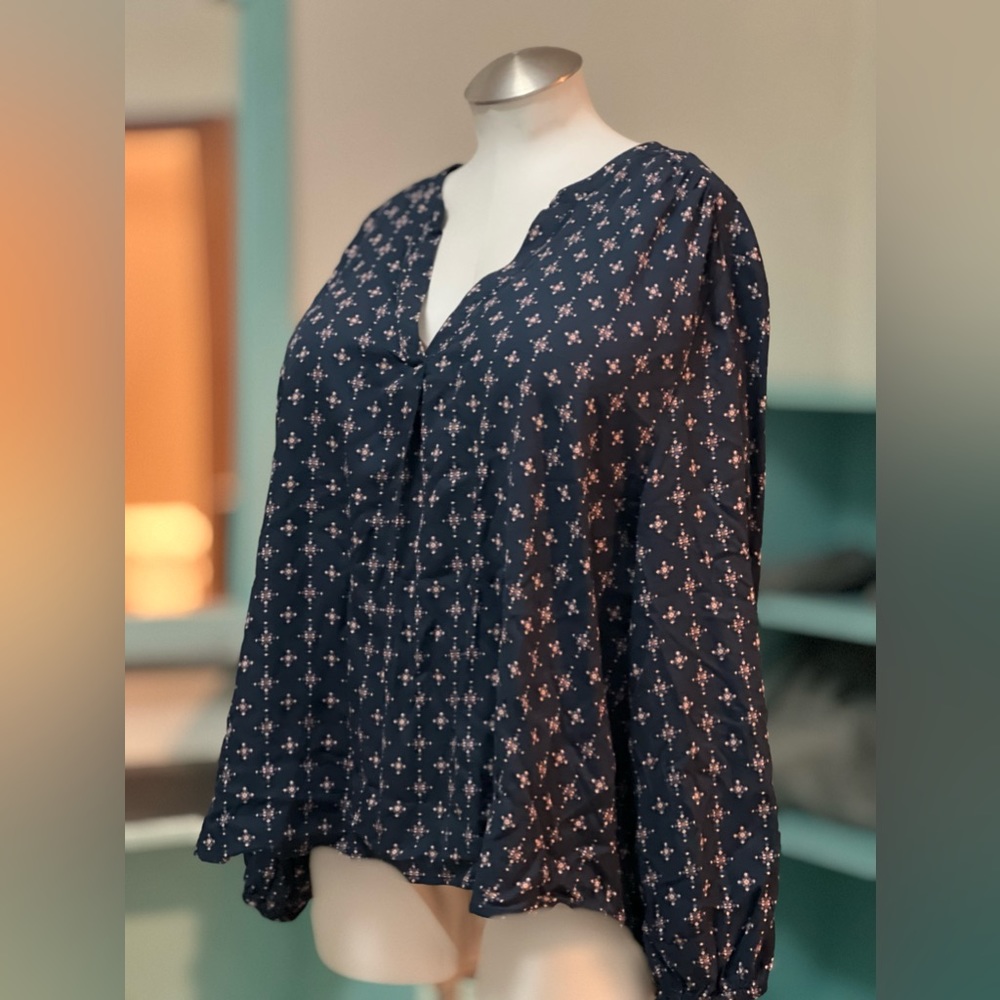 NWOT Falls Creek Blouse, 2X blue